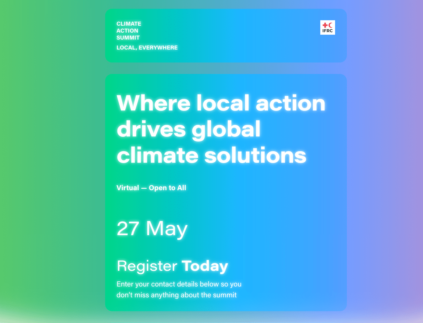 Local, Everywhere Climate Summit — IFRC Solferino Academy